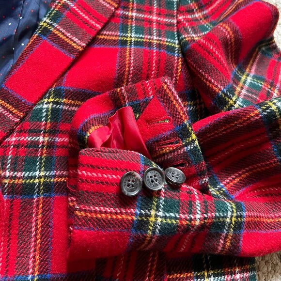 TALBOTS - Shetland Wool Blazer - Plaid -- Excellent Condition - Picture 7 of 14